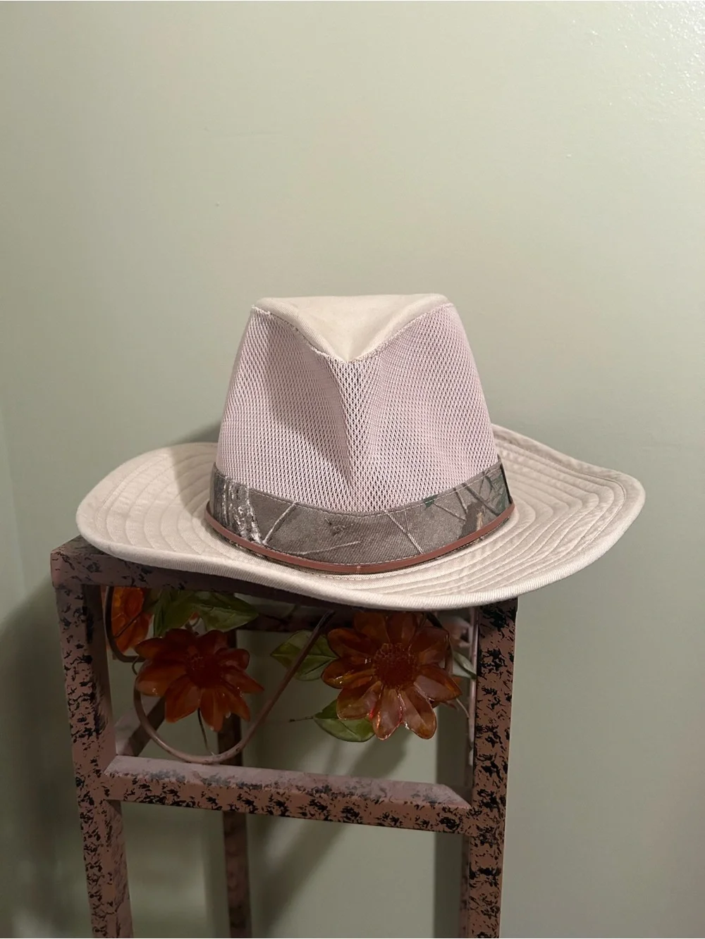 Paramount Outdoors Team Realtree Mesh Safari Hat Mens OSFM Tan Camo Sun Bucket
